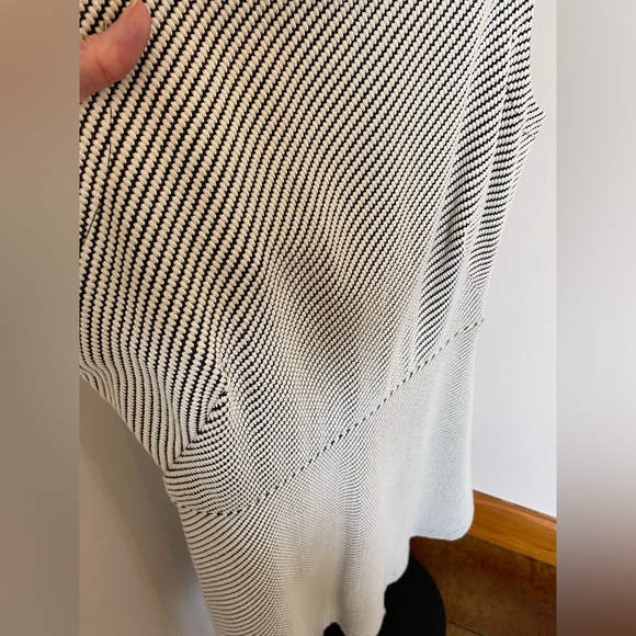 LOFT Sleeveless Knit A-line Dress 2P Cream - Picture 5 of 9